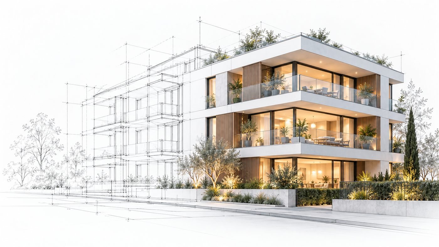 Immeuble neuf : installation électrique en construction neuve