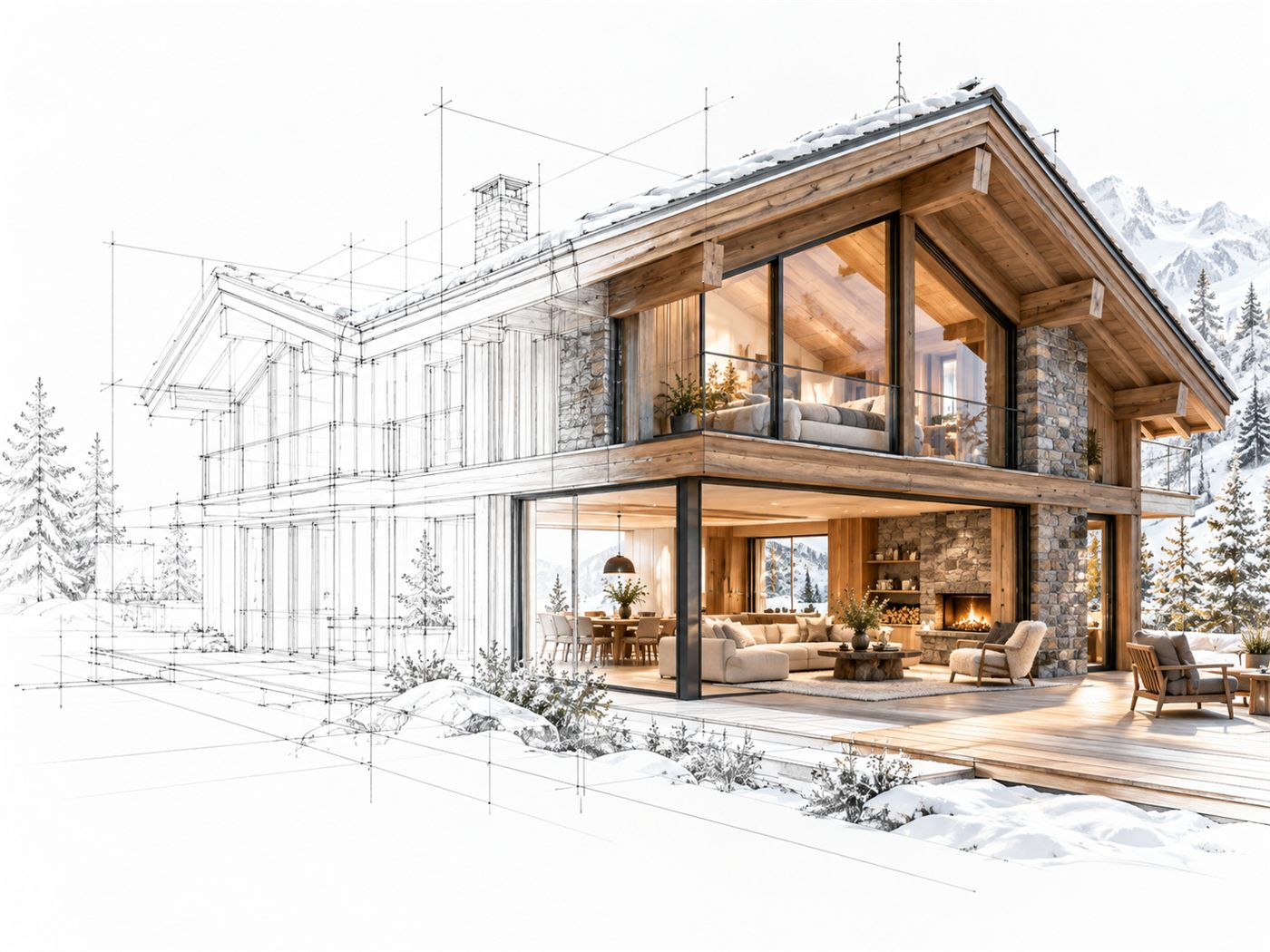 Chalet de montagne : rénovation électrique en Haute-Savoie